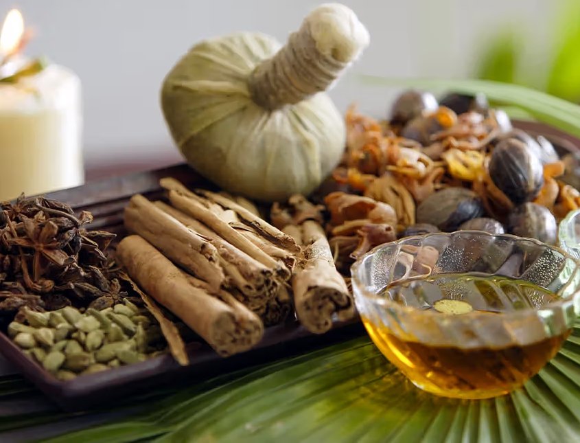 Ayurvedic herbs, spices and oils